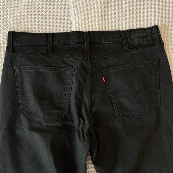 Levi’s 541 Men’s Jeans Black Athletic Taper Stretch Denim Size 38x30 Water Less - Picture 5 of 8